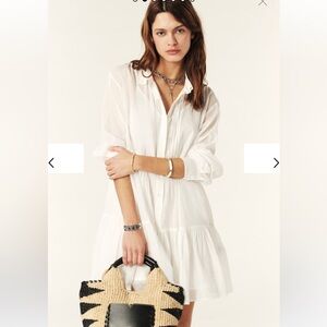 Ba&sh Cosima white shirt dress. Brand new with tags.